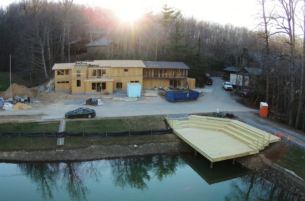 The new Program Deck and Lake Lodge are coming along! - as of 1/15/16